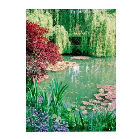 Kathy Yates 'Monet's Lily Pond 2' Canvas Art,16x24
